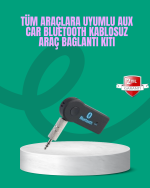 Taşınabilir Bluetooth AUX Araç Müzik ve Konuşma Kiti - Görsel 5