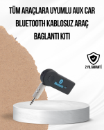 Araç İçi Bluetooth AUX Adaptörü ve Telefon Görüşme Cihazı - Görsel 5