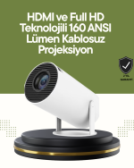HDMI ve USB Girişli Uzun Ömürlü Ampullü Projeksiyon - Görsel 5