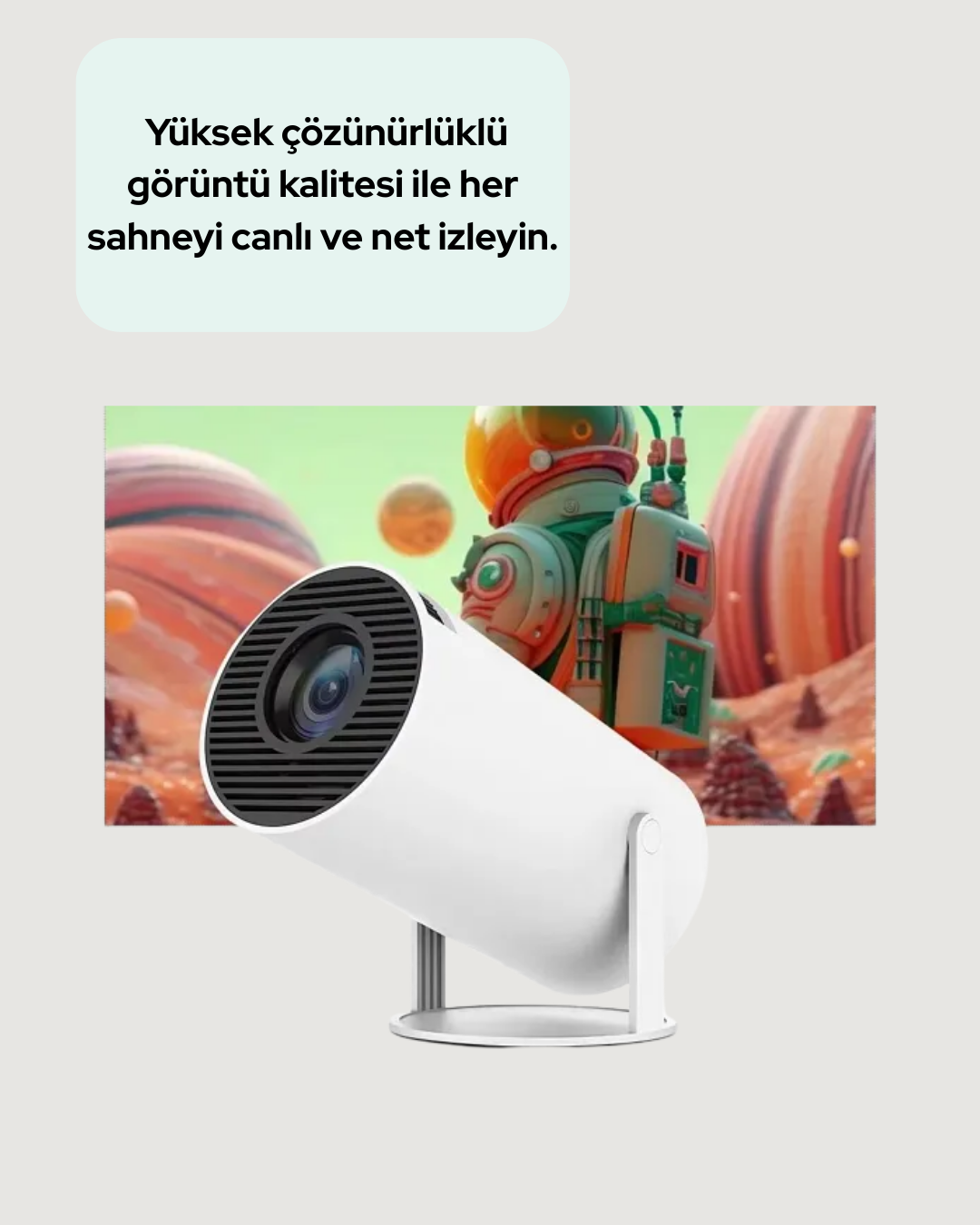 1210768_7-74.png Ultra Pro Full HD ve 4K Destekli 130 İnç Projeksiyon Cihazı - Görsel 1
