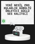 Akıllı Sensörlü Su Geçirmez Bluetooth Kulaklık Güçlü Batarya ve Bass - Görsel 5