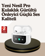 Dokunmatik Kontrollü Gürültü Önleyici Bluetooth Kulaklık Şarj Göstergeli - Görsel 5