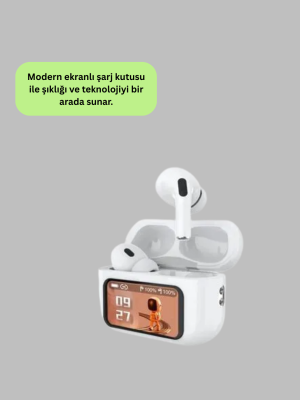 Otomatik Bağlantılı Bluetooth Kulaklık ANC Özellikli Su ve Ter Dayanıklı