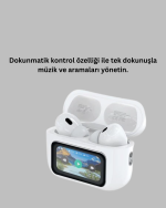 Yüksek Bass ve Güçlü Ses Özellikli Akıllı Bluetooth Kulaklık Dokunmatik Kontrol - Görsel 4