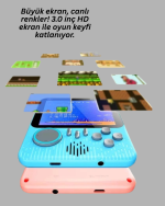 İki Kişilik Oyun Deneyimi Sunan Taşınabilir Retro Konsol - Görsel 2