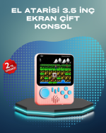 3.5 İnç LCD Ekranlı 666 Oyunlu Taşınabilir Retro Oyun Konsolu - Görsel 5