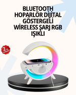 15W Hızlı Şarj Destekli LED Atmosfer Işığı ve Alarm Fonksiyonlu Lamba - Görsel 5