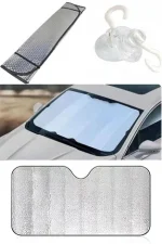 Araç Ön Cam Güneşlik UV ve Isı Koruma Katlanabilir Toyota Corolla Skoda Superb Dacia Duster Ford Focus - Görsel 3