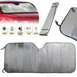 Araç Ön Cam Güneşlik UV ve Isı Koruma Katlanabilir Toyota Corolla Skoda Superb Dacia Duster Ford Focus - Görsel 2