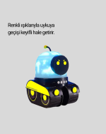 Çocuk Odası İçin Müzikli ve Işıklı Robot Projektör - Görsel 2