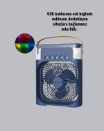 Enerji Tasarruflu Sessiz Çalışan Taşınabilir Soğutma Fanı - Görsel 3