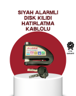 Güvenlik Sensörlü Alarmlı Disk Kilidi Motosiklet ve Bisiklet İçin - Görsel 5