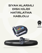 Çift Modlu 110dB Alarmlı Disk Kilidi Suya Dayanıklı - Görsel 5