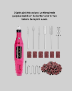6 Uçlu Elektrikli Manikür Pedikür Seti - Görsel 3