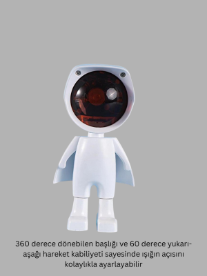 Dekoratif Gün Batımı Işığı – Astronot Figürlü
