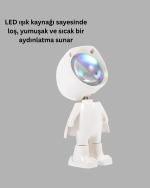 Dekoratif Gün Batımı Işığı – Astronot Figürlü - Görsel 2