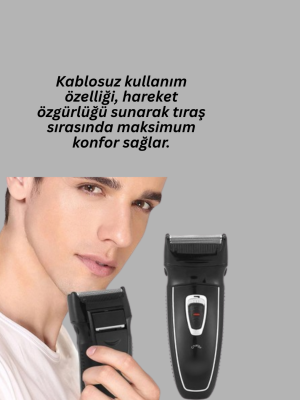 Erkekler İçin Folyo Başlıklı Tıraş Makinesi