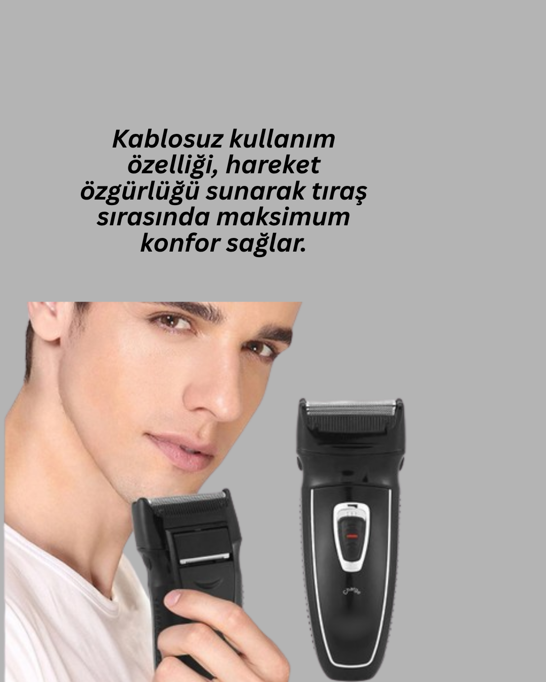 1211108_8-19.png Erkekler İçin Folyo Başlıklı Tıraş Makinesi - Görsel 1