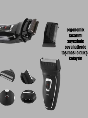 Kablosuz Kuru Tıraş Makinesi Folyo Başlıklı