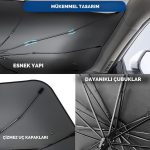 Hyundai i30, Ford Fiesta, Seat Ibiza, Renault Clio, Dacia Duster Uyumlu Oto Şemsiye - Görsel 4