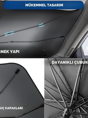 Honda City, Opel Astra, Peugeot 308, Citroen C4, Fiat Linea Uyumlu Oto Şemsiye
