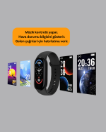 iOS ve Android Uyumlu Akıllı Bileklik – Çok Fonksiyonlu Kullanım - Görsel 2