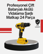 Ergonomik Tasarımlı 12V Matkap | 2 Vitesli, LED Aydınlatmalı ve Dayanıklı - Görsel 5