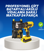 Ev ve Atölye İçin 12V Akülü Matkap | Plastik Mandren ve Metal Şanzıman - Görsel 5