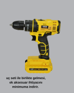 Hafif ve Ergonomik 12V Kablosuz Matkap | Hızlı Şarj ve Uzun Pil Ömrü - Görsel 4