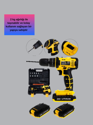 Hafif ve Ergonomik 12V Kablosuz Matkap | Hızlı Şarj ve Uzun Pil Ömrü