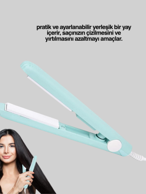 Hafif ve Taşınabilir Seramik Kısa Saç Maşası – Seyahate Uygun Ergonomik ve Güvenli Tasarım