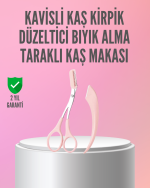 Kaş ve Kirpik Şekillendirme İçin Yüz Bakım Makası - Görsel 5