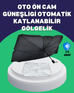 Şemsiye Tasarımlı Katlanabilir Araç Güneşliği – Geniş Uyumlu, UV Koruma - Görsel 5