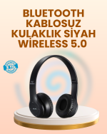 Ayarlanabilir Baş Bandı ve Yumuşak Kulak Yastıklı Bluetooth Kulaklık - Görsel 5