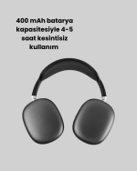 Gürültü Azaltmalı Bluetooth Kulaklık | 5 Saat Kesintisiz Müzik - Görsel 2