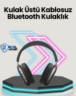 Bluetooth V5.0 Kablosuz Kulak Üstü Kulaklık | Katlanabilir, Mikro USB Girişli - Görsel 5