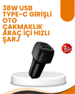Araç Çakmak Girişli 38W Hızlı Şarj Aleti – İki Cihaz Destekli - Görsel 5