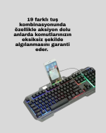 PG8018 LED Aydınlatmalı Mekanik Klavye Mouse – Oyunlarda Üstün Performans - Görsel 3