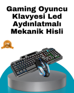 Mekanik Oyuncu Seti – LED Işıklandırma ve Ergonomik Mouse - Görsel 5