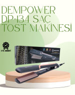 DP-134 Saç Tost Makinesi 220°C Isı Ayarlı, 360° Dönebilen Kablo - Görsel 5