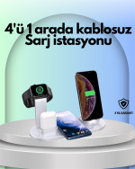 iPhone, Apple Watch ve AirPods ile Uyumlu 4'ü 1 Arada Şarj Ünitesi – Tüm Apple Cihazları Tek Noktada - Görsel 5