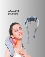 VNB-01 Titreşimli Boyun Masaj Aleti Gri Renk - Görsel 3