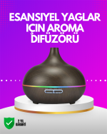 Zamanlayıcılı ve Otomatik Kapanmalı Aromaterapi Nemlendirici Difüzör - Görsel 5