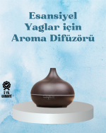 Sessiz Çalışan Aromaterapi Difüzörü – 4 Zaman Ayarlı, 7 Renkli Işık Seçeneği - Görsel 5