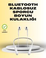 Yüksek Kapasiteli Pil Destekli Boyun Askılı Kulaklık – 100 Saat Dayanıklı - Görsel 5
