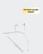 Uzun Pil Ömürlü Kablosuz Kulaklık – Boyun Askılı, 100 Saat Kullanım - Görsel 3