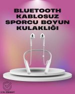 Uzun Pil Ömürlü Kablosuz Kulaklık – Boyun Askılı, 100 Saat Kullanım - Görsel 5