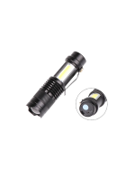 Şarjlı LED El Feneri - 14500 Pil Dahil, 4 Işık Modu, Mini Boy - Görsel 2