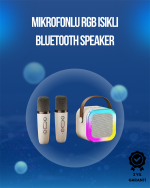 Bluetooth, USB ve AUX Girişli Çok Fonksiyonlu Karaoke Hoparlör - Görsel 5
