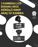G-Sensör ve Hareket Algılama Destekli 1080p Araç İçi Güvenlik Kamerası - Görsel 5